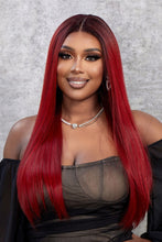 Cargar imagen en el visor de la galería, 13*2&quot; Lace Front Wigs Synthetic Straight 26&quot; 150% Density
