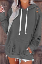 Load image into Gallery viewer, Cutout Dropped Shoulder Hoodie
