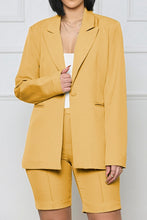 Load image into Gallery viewer, Long Sleeve Blazer and Shorts Set
