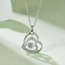 Cargar imagen en el visor de la galería, Moissanite 925 Sterling Silver Heart Necklace
