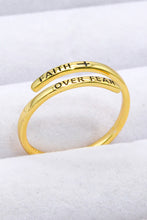 Load image into Gallery viewer, FAITH OVER FEAR Bypass Ring
