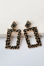 Load image into Gallery viewer, Square Shape Glass Stone Dangle Earrings
