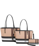 Plaid Check 3-in-1 Shopper Set