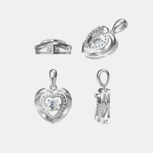 Cargar imagen en el visor de la galería, Moissanite 925 Sterling Silver Heart Necklace
