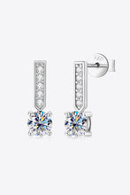 Cargar imagen en el visor de la galería, Moissanite and Zircon 925 Sterling Silver Drop Earrings
