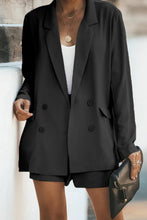 Cargar imagen en el visor de la galería, Longline Blazer and Shorts Set with Pockets
