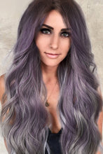 Cargar imagen en el visor de la galería, Elegant Wave Full Machine Synthetic Wigs in Purple 26&#39;&#39;
