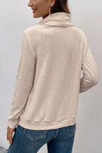 Cargar imagen en el visor de la galería, Tied Mock Neck Long Sleeve Knit Top
