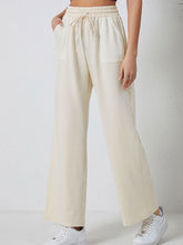 Load image into Gallery viewer, Smocked Waist Drawstring Pocketed Pants
