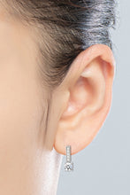 Cargar imagen en el visor de la galería, Moissanite and Zircon 925 Sterling Silver Drop Earrings
