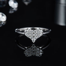 Load image into Gallery viewer, Moissanite 925 Sterling Silver Heart Ring
