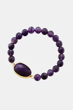 Cargar imagen en el visor de la galería, Handmade Amethyst Beaded Bracelet
