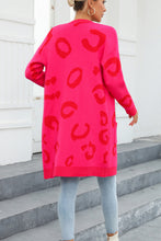Load image into Gallery viewer, Printed Long Sleeve Cardigan with Pockets
