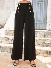 Cargar imagen en el visor de la galería, Buttoned High Waist Relax Fit Long Pants
