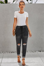 Load image into Gallery viewer, Drawstring Denim Joggers
