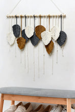 Cargar imagen en el visor de la galería, Hand-Woven Feather Macrame Wall Hanging
