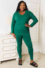 Load image into Gallery viewer, Zenana Lazy Days Full Size Long Sleeve Top and Leggings Set
