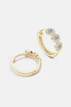 Cargar imagen en el visor de la galería, Moissanite 925 Sterling Silver Huggie Earrings
