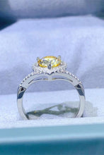 Cargar imagen en el visor de la galería, Adored 1 Carat Moissanite 925 Sterling Silver Heart Ring
