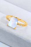 Square Moonstone Ring
