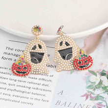 Load image into Gallery viewer, Ghost Rhinestone Alloy Earrings
