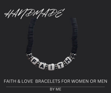 Cargar imagen en el visor de la galería, FAITH &amp; LOVE  BRACELETS FOR WOMEN OR MEN
