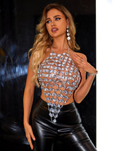 Load image into Gallery viewer, Rhinestone Backless Halter Neck Cami
