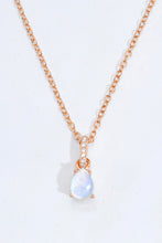 Cargar imagen en el visor de la galería, Moonstone Teardrop Pendant Necklace
