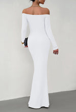 Load image into Gallery viewer, Off-Shoulder Long Sleeve Maxi Dress
