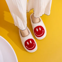 Load image into Gallery viewer, Melody Smiley Face Cozy Slippers
