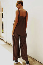 Load image into Gallery viewer, Wide Strap Wide Leg Jumpsuit
