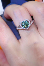 Cargar imagen en el visor de la galería, Adored 1 Carat Moissanite 925 Sterling Silver Heart Ring
