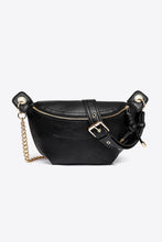 Cargar imagen en el visor de la galería, PU Leather Chain Strap Crossbody Bag
