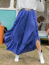 Load image into Gallery viewer, Plus Size Swiss Dot Ruffled Wide Leg Pants
