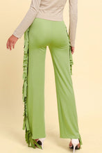 Cargar imagen en el visor de la galería, Fringe Trim Wide Leg Pants
