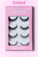 Load image into Gallery viewer, SO PINK BEAUTY Faux Mink Eyelashes Variety Pack 5 Pairs
