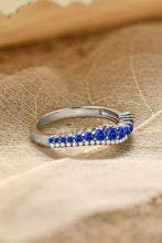 Cargar imagen en el visor de la galería, Lab-Grown Sapphire 925 Sterling Silver Rings
