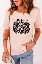 Load image into Gallery viewer, Floral Pumpkin Graphic Tee Shirt
