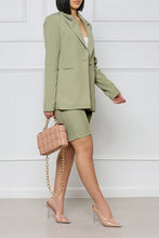 Cargar imagen en el visor de la galería, Long Sleeve Blazer and Shorts Set
