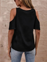 Cargar imagen en el visor de la galería, V-Neck Cold Shoulder Blouse
