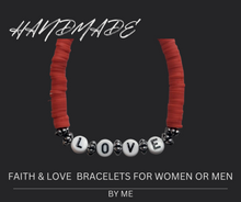 Cargar imagen en el visor de la galería, FAITH &amp; LOVE  BRACELETS FOR WOMEN OR MEN
