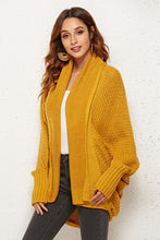 Load image into Gallery viewer, Open Front Dolman Sleeve Longline Cardigan
