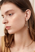 Load image into Gallery viewer, 1.2 Carat Moissanite Layered Chain Earrings
