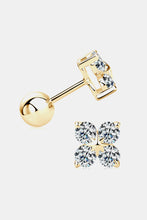 Cargar imagen en el visor de la galería, Moissanite 925 Sterling Silver Four-Leaf Clover Shape Earrings
