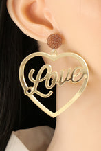 Load image into Gallery viewer, Heart Shape Acrylic Dangle Earrings
