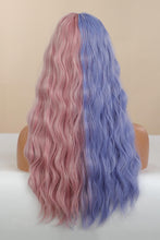 Cargar imagen en el visor de la galería, 13*1&quot; Full-Machine Wigs Synthetic Long Wave 26&quot; in Blue/Pink Split Dye
