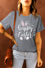 Load image into Gallery viewer, HAPPY EASTER Graphic Round Neck Tee
