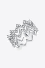 Load image into Gallery viewer, Adored Moissanite Zigzag Stacking Rings
