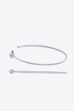 Cargar imagen en el visor de la galería, 925 Sterling Silver Moissanite Hoop Earrings
