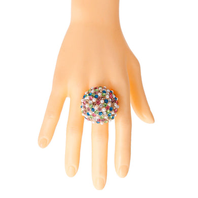 Multi Stone and Pearl Cocktail Ring